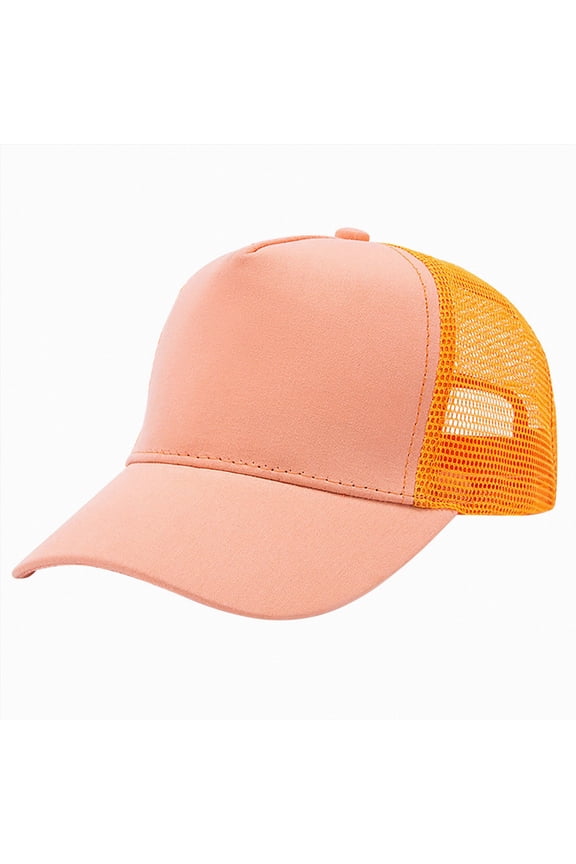Toddler Baseball Cap Baby Baseball Cap Toddler Baseball Hat with Mesh Infant Baby Boy Hats Toddler Girl Hat Kids Hat Boys,Orange,One Size