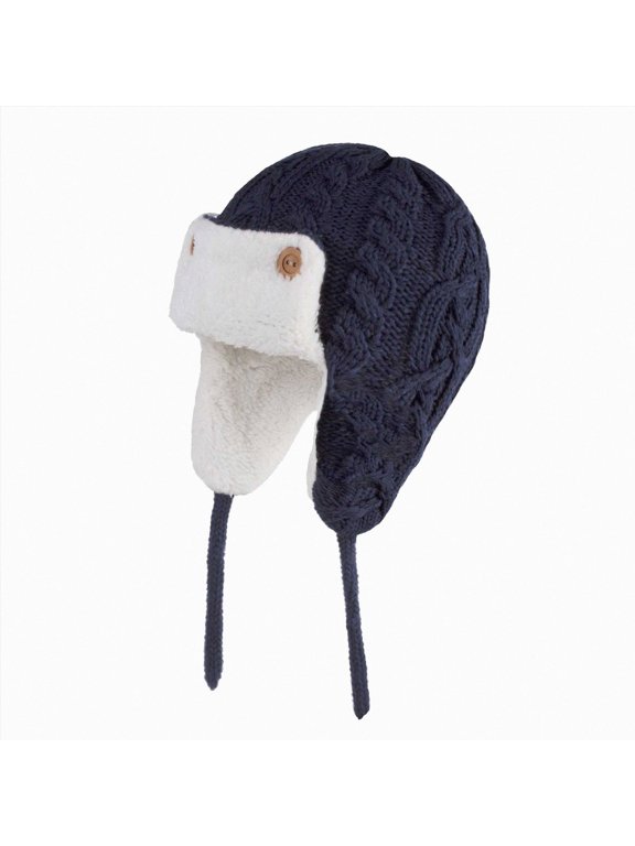 Toddler Boy Hats Beanie Hat Ski Skull Cap Soft Warm Cute Snow Cold Weather Cap for Boys Girls,Navy,0-1 Years