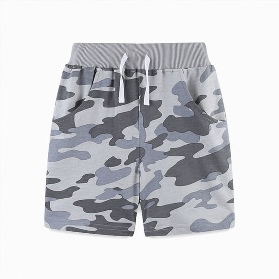 WUANDIXFA Toddler Boys Casual Athletic Beach Shorts for 2T 3T 4T 5T 6T 7T, Mesh Basketball Soccer Knee-Length Summer Shorts,Grey,6 Years