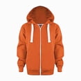 thumbnail image 1 of WUANDIXFA Toddler Boys Jacket 3-12 Years Kids Casual Fall Outerwear Lightweight Long Sleeve Zip Up Hooded Coat,Orange,5-6 Years, 1 of 7