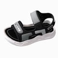 thumbnail image 1 of WUANDIXFA Toddler Boys Open Toe Sport Sandals, Lightweight Water Friendly Summer Shoes Cute Hiking Beach Sandals for Kids Grey,Size US 9, 1 of 4