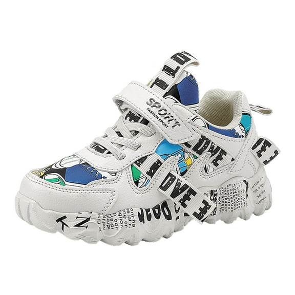 WUANDIXFA Toddler Boys Shoes Girls Shoes Toddler Sneakers Casual School Walking Footwear for Toddler/Little Kids Blue,US 13
