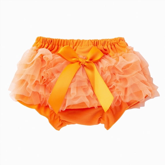 WUANDIXFA Toddler Boys Shorts Baby Shorts Bloomer Short Summer Loose Cute Short Bloomer for Unisex Boy Girl,Orange,0-3 Months