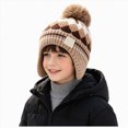 thumbnail image 1 of WUANDIXFA Toddler Girl Winter Hat Adorable Casual Knit Hat Fall Winter Cute Warm Stylish Hat,Coffee,3-8 Years, 1 of 5