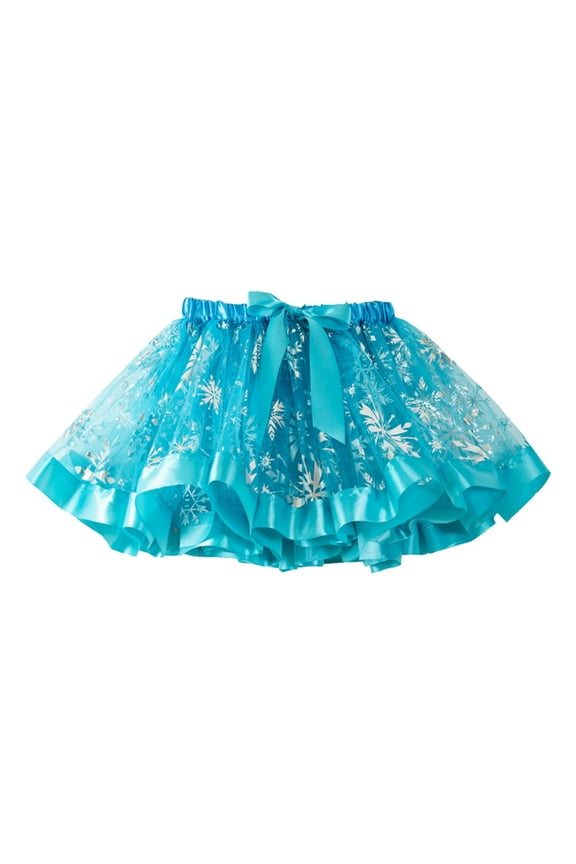 Toddler Girls Tutu Skirt Baby Girl Tutu Skirt Toddler Tulle Skirts Little Girls Short Skirt Kid Holiday Birthday Outfits Light Blue,2-4 Years