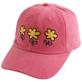 thumbnail image 1 of WUANDIXFA Toddler Hats Boys Baseball Cap for Kids Adjustable Washed Cotton Golf Toddler Hat for Boys Girls 3-8 Years,Hot Pink, 1 of 7
