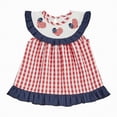 thumbnail image 1 of WUANDIXFA Toddler Party Dress Baby Girls 4th of July Dress USA Dresses American Flag Dress Independence Day Patriotic Outfit 12-18 Months,Black, 1 of 5