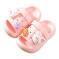 thumbnail image 1 of WUANDIXFA Toddler Shoes Clogs Slide Sandals for 0-8yrs Kids Unisex for Girls and Boys Garden Shoes Cartoon Slides Slip-Resistance Sandals Beach Pool Slippers (Pink, 11), 1 of 7