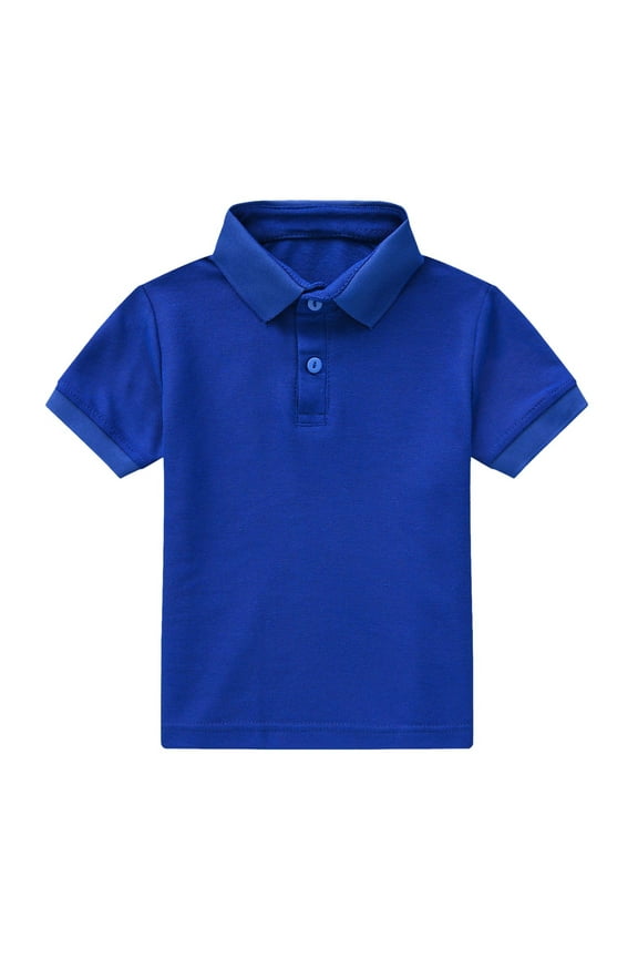Tshirts for Youth Boys Shirts for Boys Short Sleeve Moisture Wicking Performance Kids Sport Striped Boys Polo Shirts Blue,2-3 Years