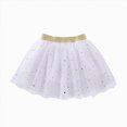 thumbnail image 1 of WUANDIXFA Tutu for Girls Tutu Skirt with Stars, Little Girls Tutu Skirt Kid Party Princess Dance Tutu Princess Dress Ballet Skirt,White,8-10 Years, 1 of 4