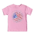 thumbnail image 1 of WUANDIXFA Unisex 4th of July Shirt for Boys Patriotic Independence Day Gift Toddler Cotton Tee for Little Patriots Independence Day Clothes for Girls Pink,6-7 Years, 1 of 4