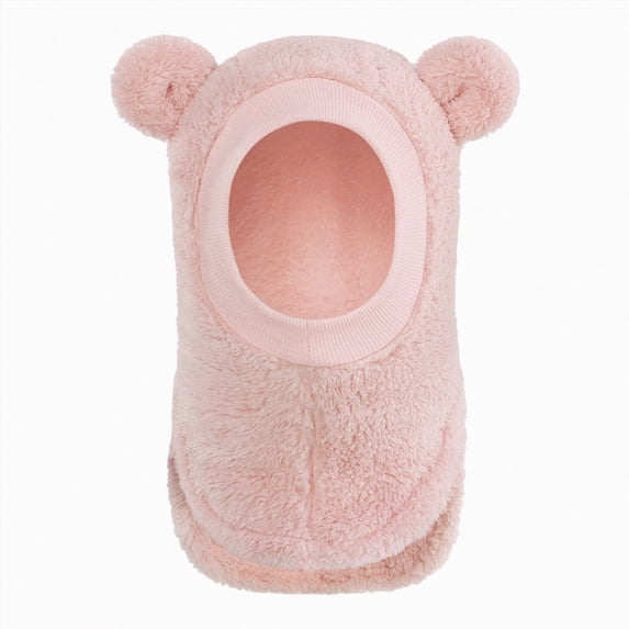 WUANDIXFA Winter Hat Toddler Beanie Hat Soft Warm Ski Skull Cap Cute Snow Cold Weather Cap for Boys Girls,Pink,6-36 Months