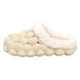thumbnail image 1 of WUANDIXFA Womens Slippers Bubble Slides with Fur,funny slippers for men Non-slip Massage Soft Slippers Shoes Indoor Outdoor (Beige, 12), 1 of 6