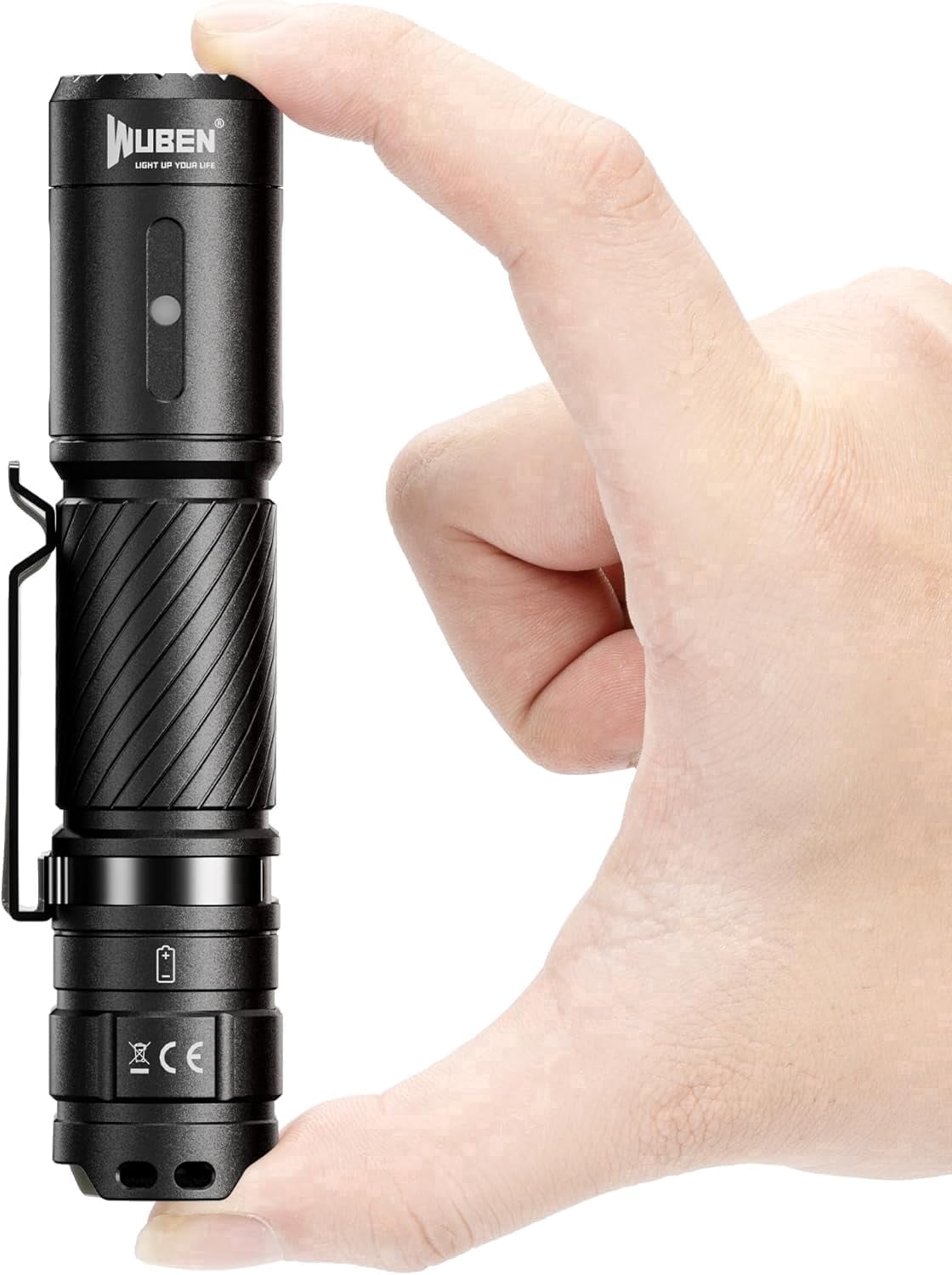 WUBEN C3 Rechargeable Flashlight, 1200 Lumens, 6 Modes, IP68 Waterproof, Tactical LED Flashlight for Camping, Emergency, Hunting