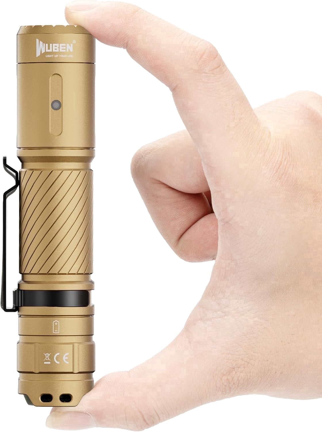 WUBEN C3 Rechargeable Flashlight, 1200 Lumens, 6 Modes, IP68 Waterproof, Tactical LED Flashlight for Camping, Emergency, Hunting