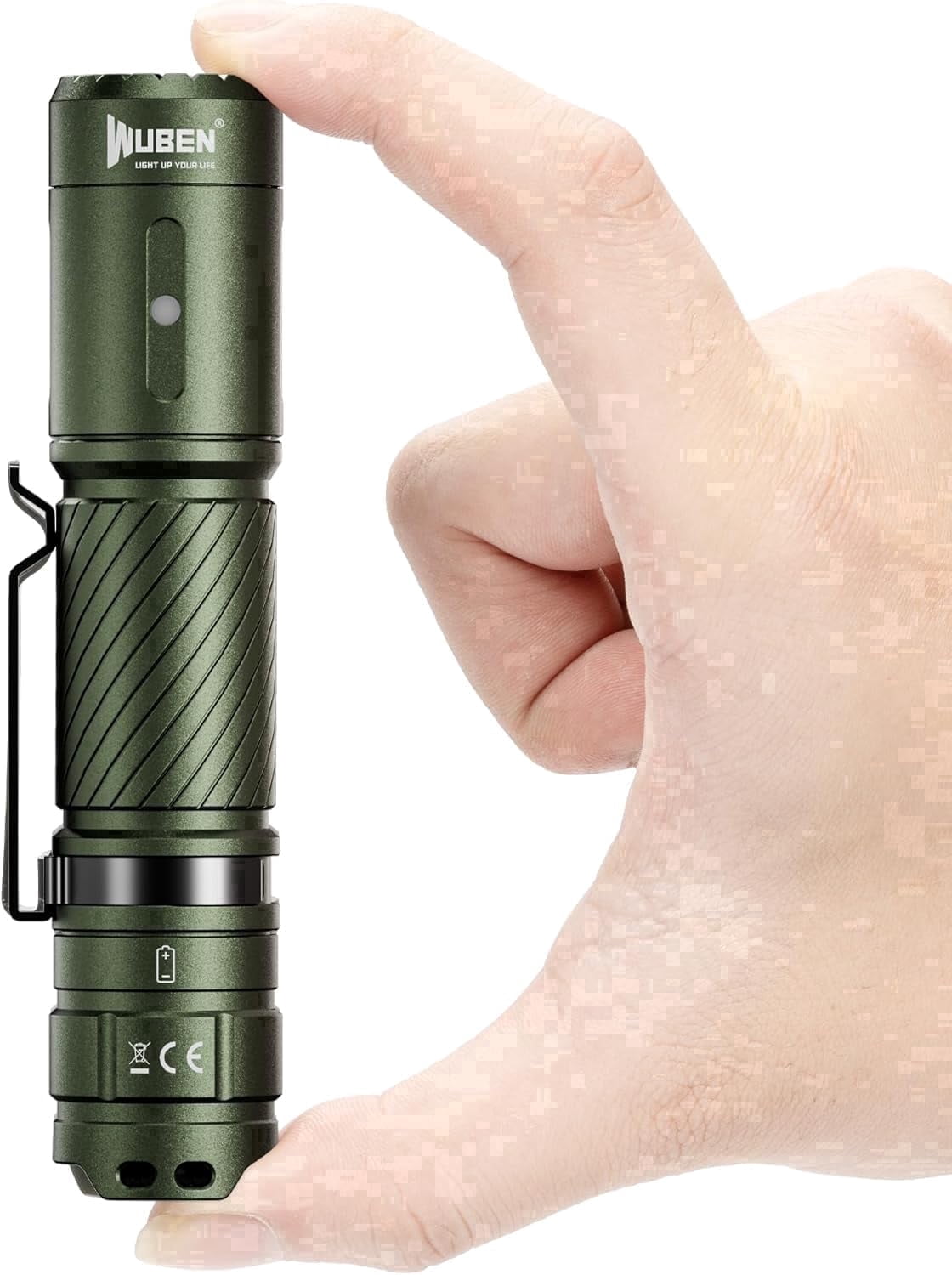 WUBEN C3 Rechargeable Flashlight, 1200 Lumens, 6 Modes, IP68 Waterproof, Tactical LED Flashlight for Camping, Emergency, Hunting