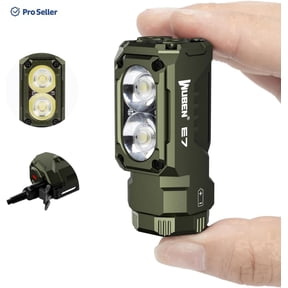 WUBEN E7 1800 Lumen Rechargeable Mini Light - 6 Modes, Magnetic, USB-C, IP68 Waterproof for EDC, Camping, Rescue & Headlamp Use