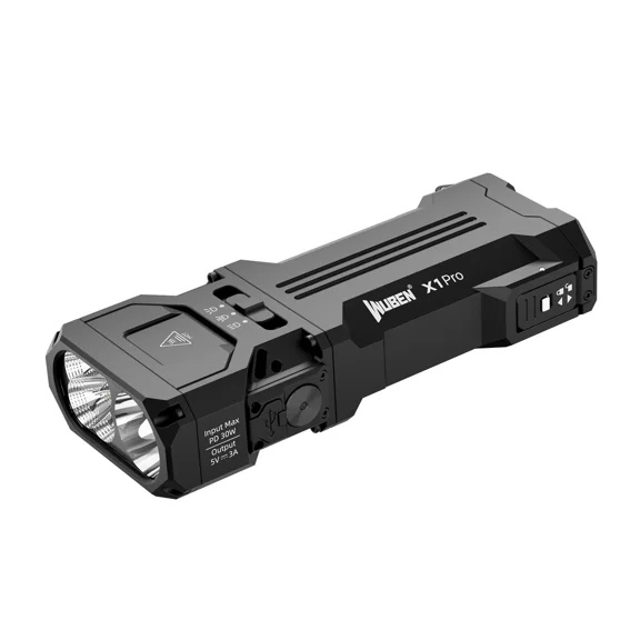 WUBEN X1 PRO Rechargeable EDC LED Flashlight - 12000 Lumens Waterproof Zoomable Torch for Hiking Camping Emergency Home and Outdoor Use