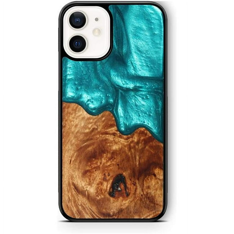 WUDN SLM-RSNW-DSG-i12 Slim Resin Wood Phone Case for in