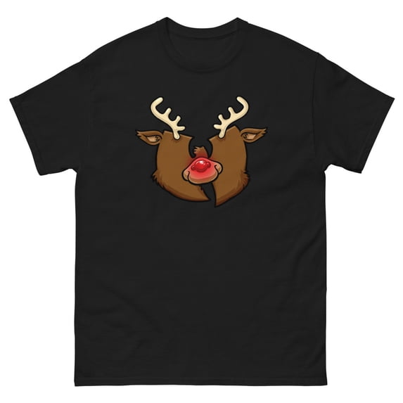 WUDOLPH GANGSTER HIPHOP KRAMPUS HOLIDAYS HIP HOP CHRISTMAS HOLIDAYS Men's classic tee (Black, 2XL)