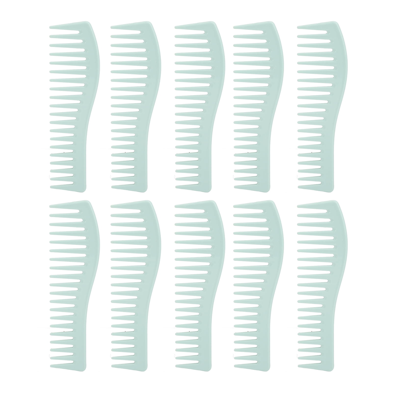 WUHU 10pcs Wide Tooth Comb Large Hair Detangling Comb Wet Hair Compact