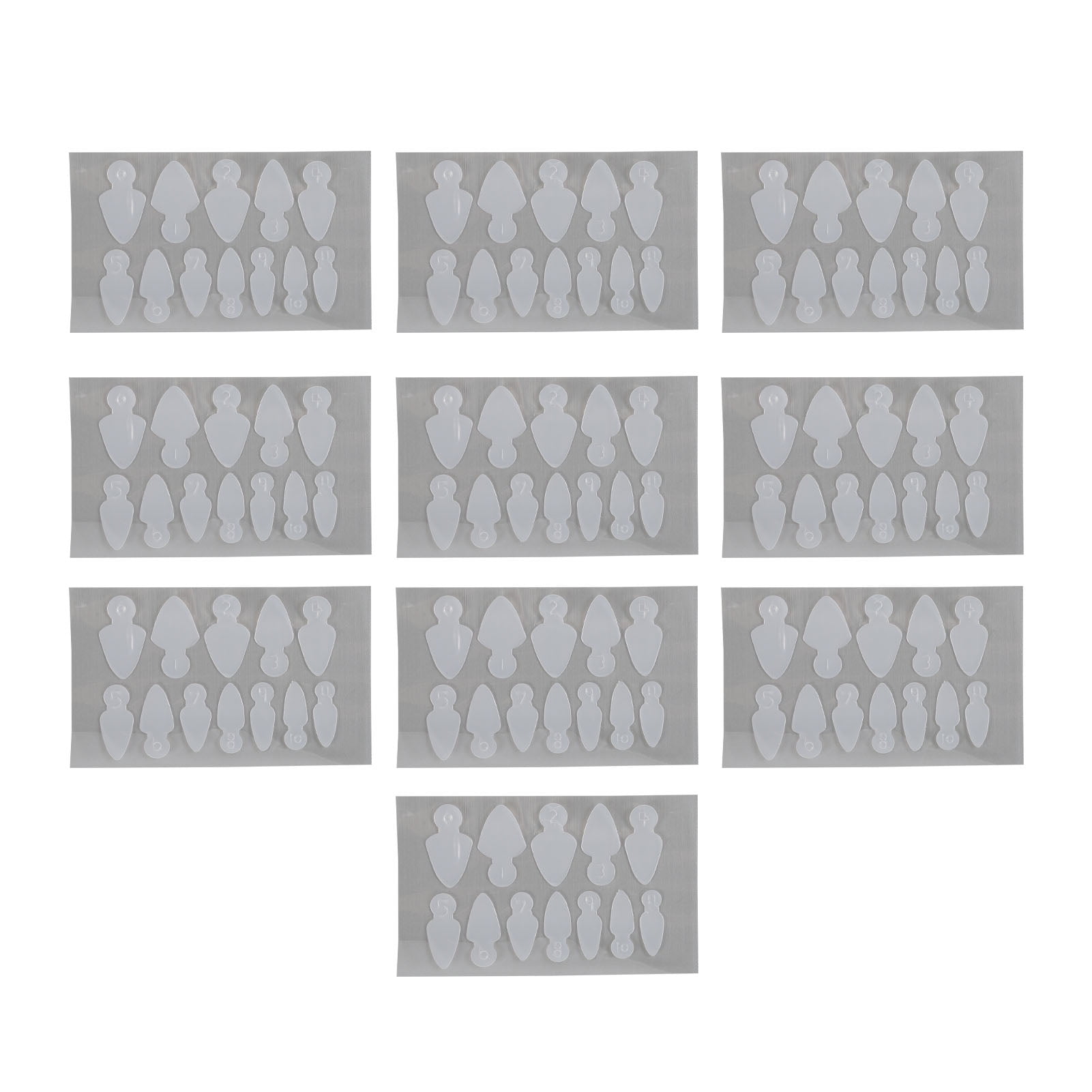 WUHU 120PCS Dual Nail Form Reusable Dual Mold French Nail Tips Forms