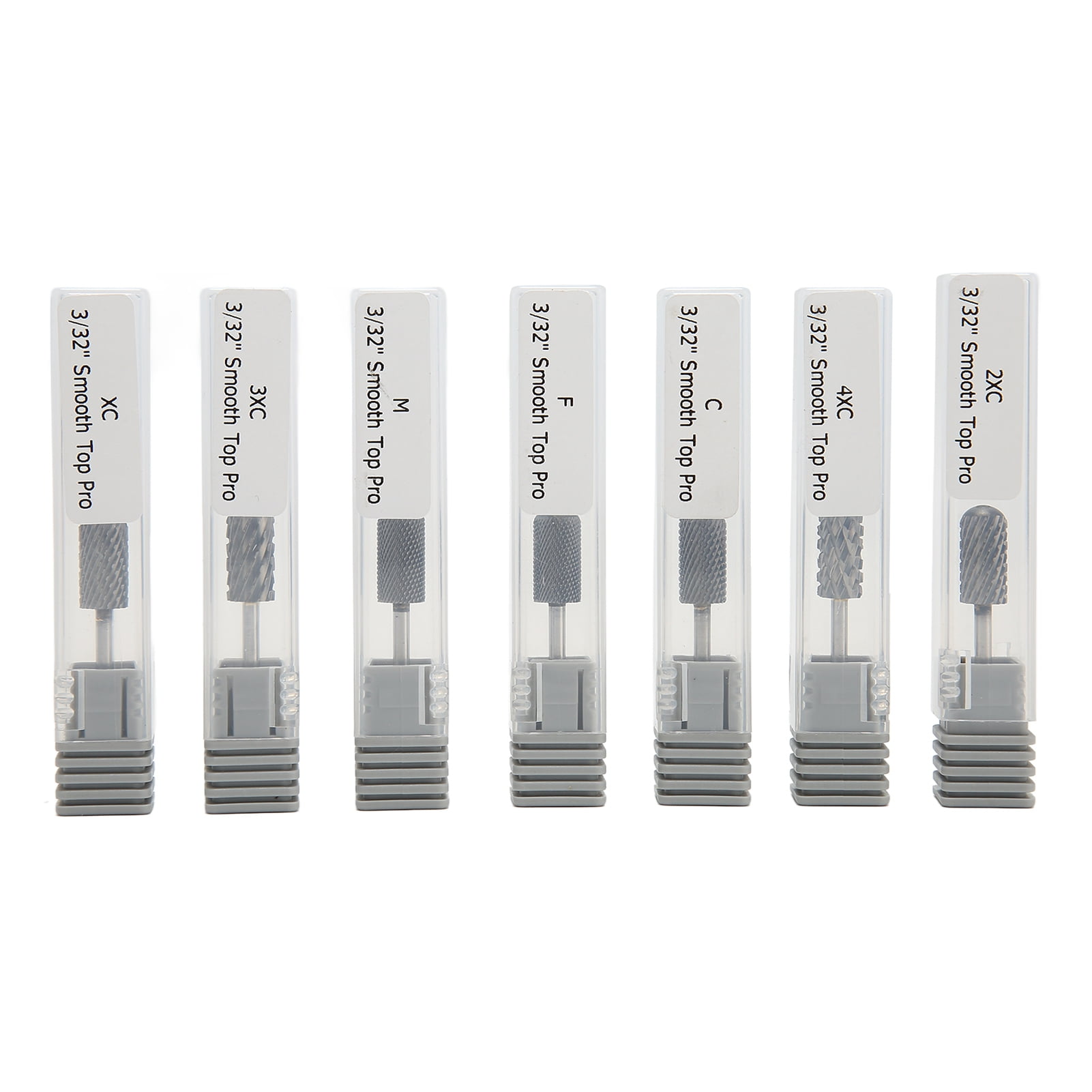 WUHU 7pcs Tungsten Steel Nail Drill Bit Professional Portable Nail