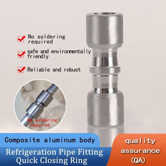 WUHUORING, refrigerator accessories, quick-closing ring, copper-aluminum-iron pipe joint, refrigeration non-fire connection technology