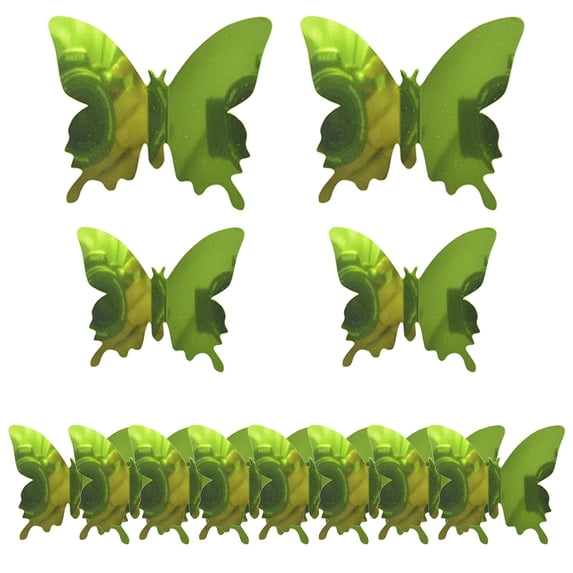 WUJDF 12Pcs 3D Butterfly Wall Stickers,Removable 3 Sizes 3D Butterfly Wall Decor Stickers Diy Butterflies Decor Sticker Decal Crafts for Home and Room Bathroom Birthday Party Decoration