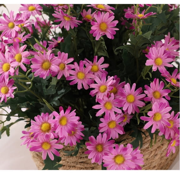 WUJDF 1Pc Artificial Daisy Flowers,Outdoors UV Resistant Silk Daisies Flowers,Realistic Faux Silk Daisy Flowers for Outdoor Planters,Porch,Patio,Garden,Balcony Home Decor