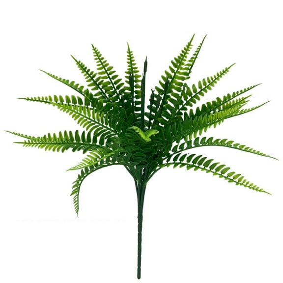 WUJDF 1Pc Artificial Fern Boston Plants,Plastic Shrubs Grass Fake Greenery Ferns Bushes for Home Garden Office Kitchen Outdoor Indoor Uv Resistant Wedding Diy Decor Planter Filler Home Decoration 14"