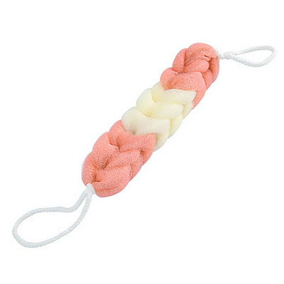 WUJDF 1Pc Long Stretch Back Sponge,Gentle Body Exfoliator Sponge Long Bath Pouf Shower Scrubber Mesh Pouf Skin Tool,Body Bath Sponge Ball with Rope Handles,Easy Cleaning Durable Pe Material