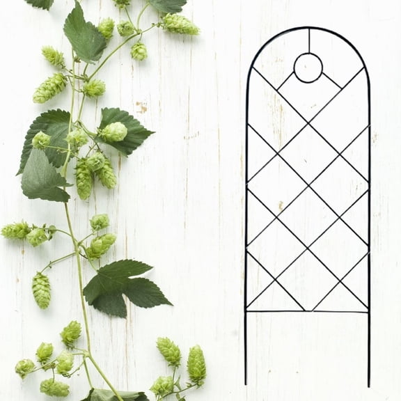 WUJDF 1Pc Plant Climbing Trellis Support,22.44" Lattice Plant Support Stake for Potted Vines,Roses and Climbing Plants,Sturdy Weather-Resistant Garden Trellis for Home and Balcony