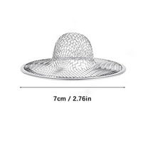 WUJDF 1Pc Stainless Steel Sink Drain Strainer,Anti-Clogging Foor Drain Sink Filter,Hair Catcher,Sewer Net, Washing Dish Filter, for Kitchen Sink Bathroom Bathtub Wash Basin Hole Shower Drains,3 Sizes