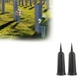 thumbnail image 1 of WUJDF 2Pcs Plastic Cemetery Vases,Flower Pots for Outdoor Plants,Memorial Floral Vases with Spikes for Artificial Fresh Flowers Lawn Headstone Graveside Decoration, 1 of 8