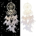 thumbnail image 1 of WUJDF Dream Catcher Wall Hanging with LDE Lights, Bohemian Style Macrame Dreamcatcher Wall Hanging with Plume Accents, Easy to Install, Home Decorations Craft Meaningful Gift for Family and Friends, 1 of 4