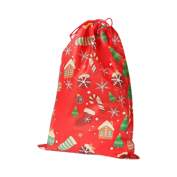 WUJDF Extra Large Christmas Drawstring Gift Bags, 1Pcs Gift Bags 15.74”X21.65” Oversized Giant Xmas Bags Holiday Gift Bags Christmas Decoration Huge Santa Wrapping Bag for Big Gifts, Goodie, Party