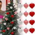 thumbnail image 1 of WUJDF Valentines Heart Shaped Ornaments 12 Pcs,Red Pink Silver Glitter Hanging Decorations for Tree Home Window Indoor, Valentine Romantic Heart Shaped Decor Gifts for Wedding Anniversary Party, 1 of 6