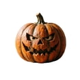 thumbnail image 1 of WUJGXI 4 Styles Resin Halloween Pumpkin Figurine Wrapped & Scary O Face Pumpkin Statues Fall Tabletop For Home Party Fireplace Ornament Decoration, 1 of 6