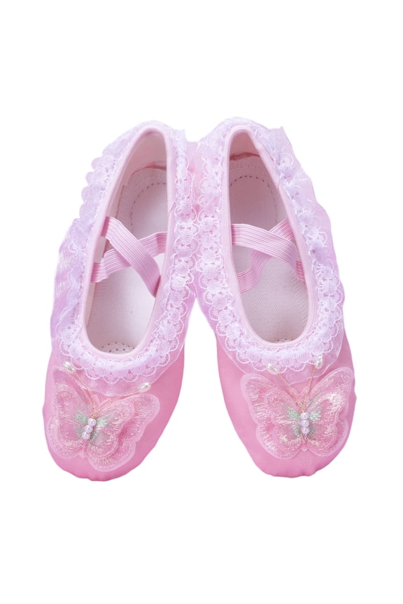 Sandals Cute Ballet Girls Lace Cat Shape Toddler Dance Solid Color Summer Shoes Performance And Practice Leisure Footwear