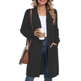 thumbnail image 1 of WUJINXIA Womens Lightweight Loose Fit Cardigan Coat Open Front Long Sleeve Sweater Jacket with Side Pockets, 1 of 6