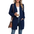 thumbnail image 1 of WUJINXIA Womens Lightweight Loose Fit Cardigan Coat Open Front Long Sleeve Sweater Jacket with Side Pockets, 1 of 6