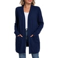 thumbnail image 1 of WUJINXIA Womens Lightweight Loose Fit Cardigan Coat Open Front Long Sleeve Sweater Jacket with Side Pockets, 1 of 6