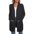 thumbnail image 1 of WUJINXIA Womens Lightweight Loose Fit Cardigan Coat Open Front Long Sleeve Sweater Jacket with Side Pockets, 1 of 6