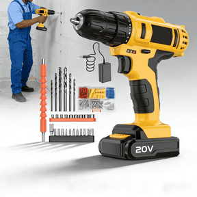 WUKHG Multifunctional Portable Electric Drill | Dual Power Supply | Variable Speed & Reverse Rotation | 100V-240V Wide Voltage for Home