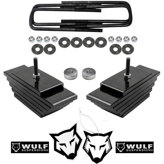 WULF brand 3.5" Adjustable Front Leveling Lift Kit 1999 to 2004 compatible with models Ford F250 F350 Super Duty 4X4