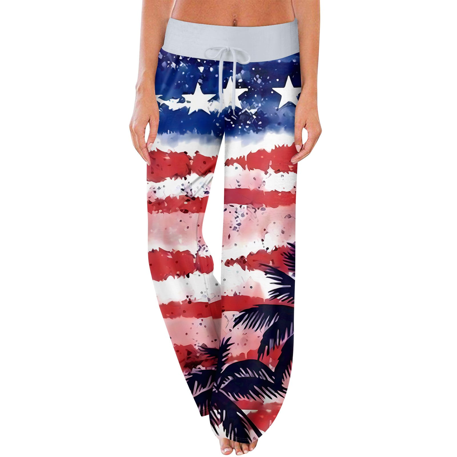 WULMLEO 4th Of July Pajamas for Women Red White and Blue Drawing 1776 ...