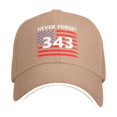 thumbnail image 1 of WULMLEO 9/11 25th Anniversary Never Forget 343 Cap Embroidered 9/11 Memorial Hats Women Men American Flag Patriotic Baseball Caps F One Size, 1 of 6