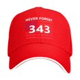 thumbnail image 1 of WULMLEO 911 Hat Never Forget 343 Cap 9/11 Memorial Embroidered Caps Women Men American Flag Patriotic Baseball Hats A One Size, 1 of 6