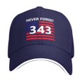 thumbnail image 1 of WULMLEO 911 Hat Never Forget 343 Cap Embroidered 9/11 Memorial Caps Men Women American Flag Patriotic Baseball Hats G One Size, 1 of 6